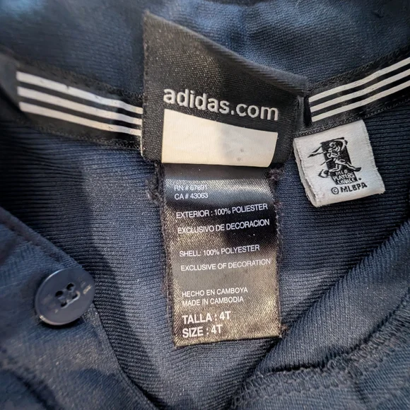 Adidas Kids Navy Brewers Baseball Jersey - Picture 2 of 3